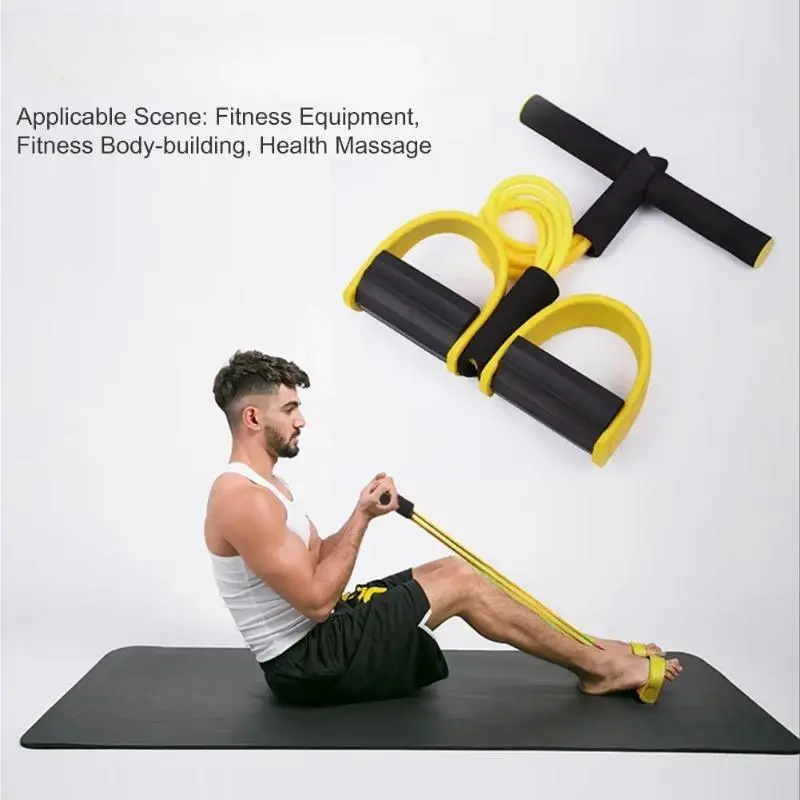 Upgraded Version Of The Pedal Puller Sit-Up Fitness Equipment Four-Tube Pedal Puller