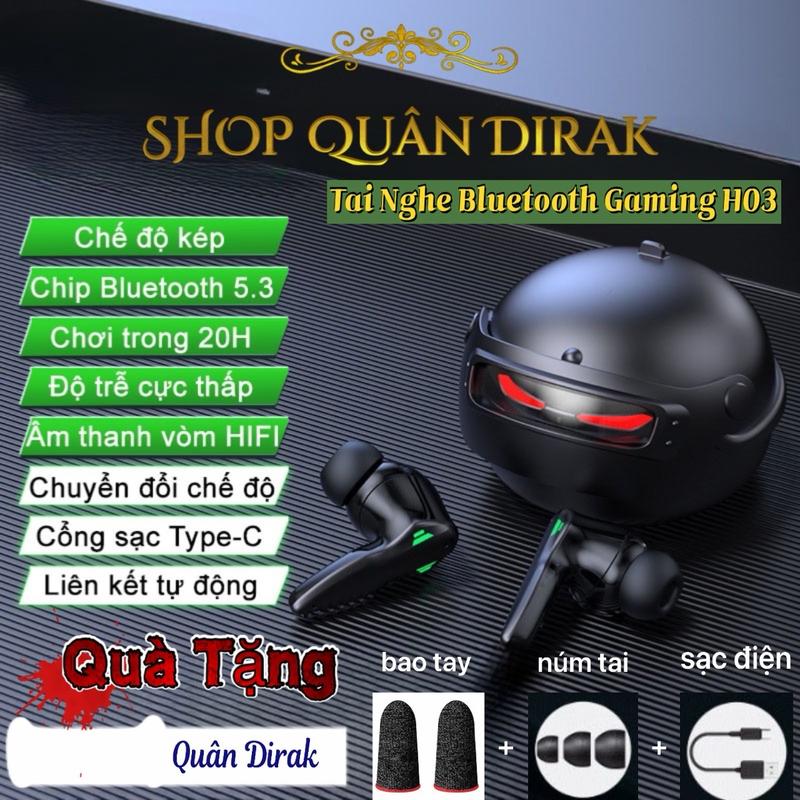 Tai Nghe Bluetooth Gaming Mũ 3 Pubg H03 (Quân Dirak) Vừa Chiến Game Vừa Nghe Nhạc Pin Trâu Bass Căng Đét