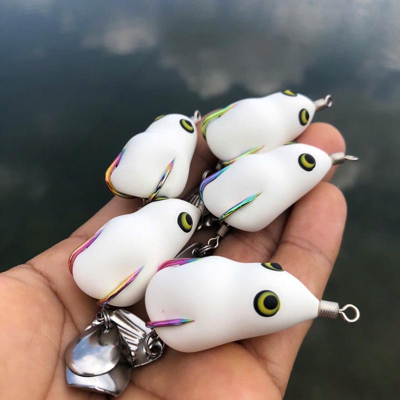 [N THỦ LURE] Nhái hơi F1pro size 7G 10G 1+2 thìa lưỡi titan dài 3.8cm(mua 2 tặng 1,mua 1 tặng body)mồi câu lure fishing câu bắt cá lóc Đi Câu Câu Cá Cao Su 5