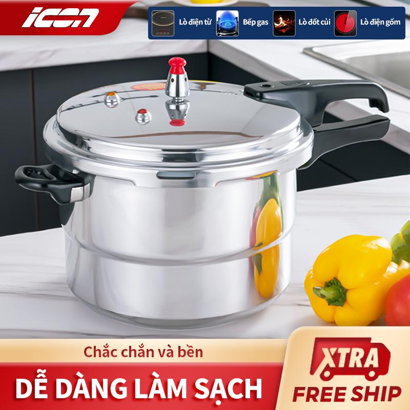 Nồi áp suẩt gia đình đa năng ICON chất liệu inox 304 thép thép không gỉ nồi áp suát mini chống nổ ,nòi cơm điện sử dụng bếp gas Cooker