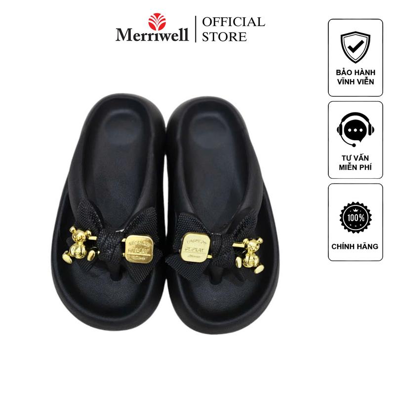 ***Dép Nữ Xỏ Ngón Đính Nơ Xinh Xắn DNF20 - Dép Đi Biển Nữ - DéP dep kieu dép dimua Shoes GiàY Sandal Hoa Cao Su Đồng Nhung dép bít mũi đế thấp