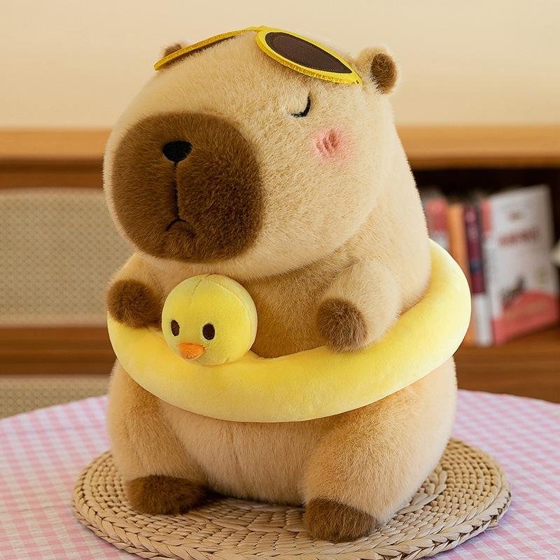Gấu bông lớn Capybara kính vịt vàng 50cm Quảng Châu Cao Cấp Quà tặng đáng yêu MEILI STORE