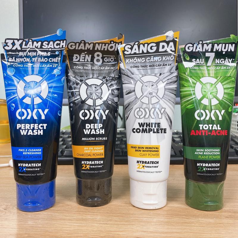Sữa rửa mặt nam O‎X‎Y  SRM sạch sâu , mờ thâm, sạch mụn ,mát lạnh tẩy trang Skincare 0
