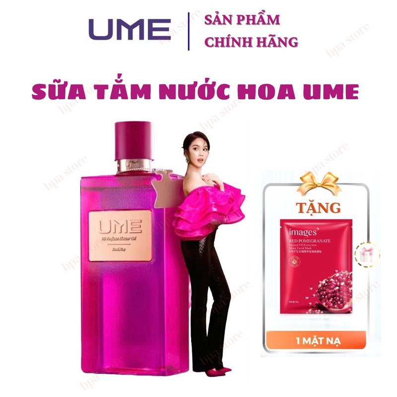 Sữa Tắm Nước Hoa UME Ngọc Trinh 250ml CHÍNH HÃNG - dưỡng da, lưu hương, sạch sâu - Tặng mặt nạ