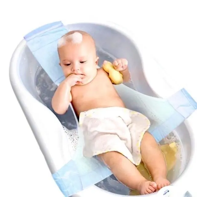 Lưới tắm gấp gọn tiện lợi cho bé sơ sinh, màu xanh và hồng - Voi 3
