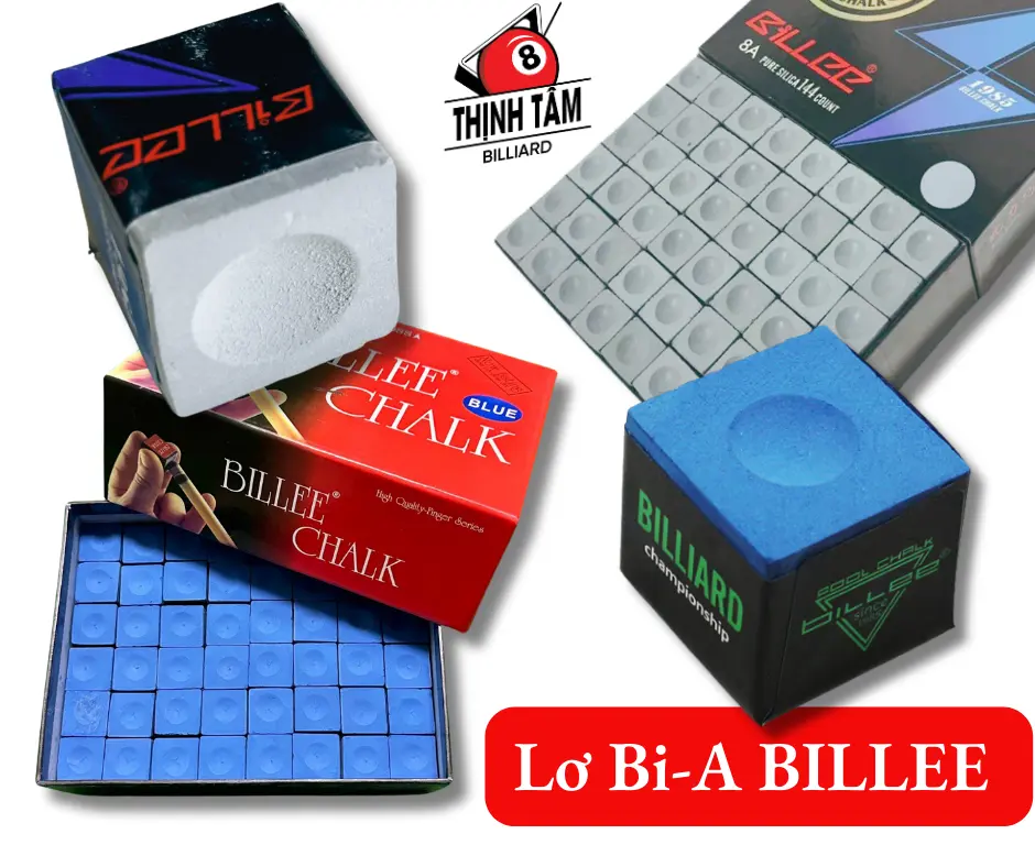 [THỊNH TÂM] Viên Lơ Bida BILLEE Cao Cấp 8A 5A, Lơ Bi-A Xám Hàng Nội Địa Trung Mịn - Ít Bụi - Bám Cơ