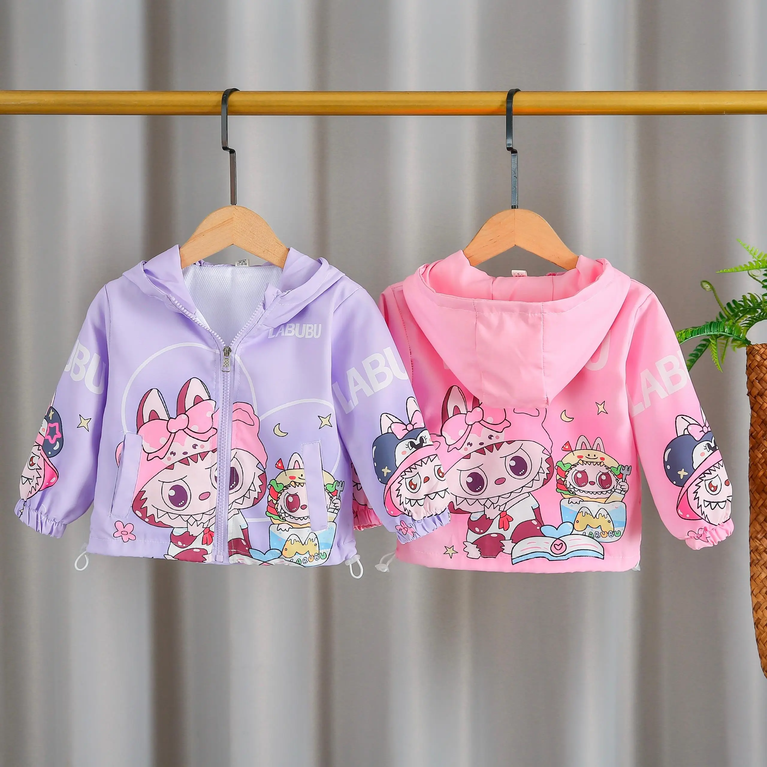 Áo Khoác Labubu Bé Gái 20-42kg Nụ Nọng Kids -HAO