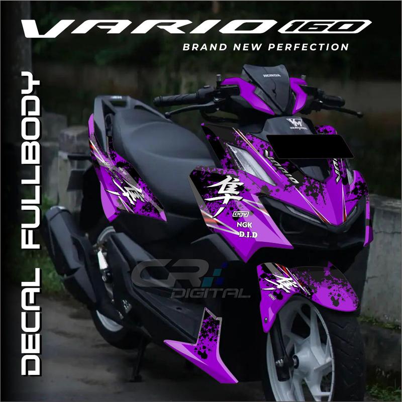 Decal Vario 160 Motif Hayabusa Jepang  +Bonus Laminasi glossy/doff 8