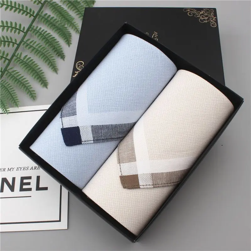 Khăn tay nam 100% cotton, thấm hút mồ hôi, quà tặng hộp quà cửa hàng quà tặng đặc biệt cho ngày lễ 2024