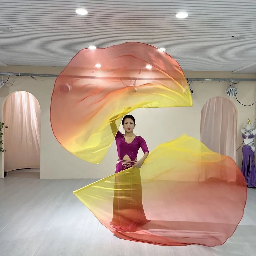 New with Telescopic Sticks Belly Dance Accessories Props Multicolor Scalable Rods Semi-circular Flags Dance Party Lightweight Dance Props