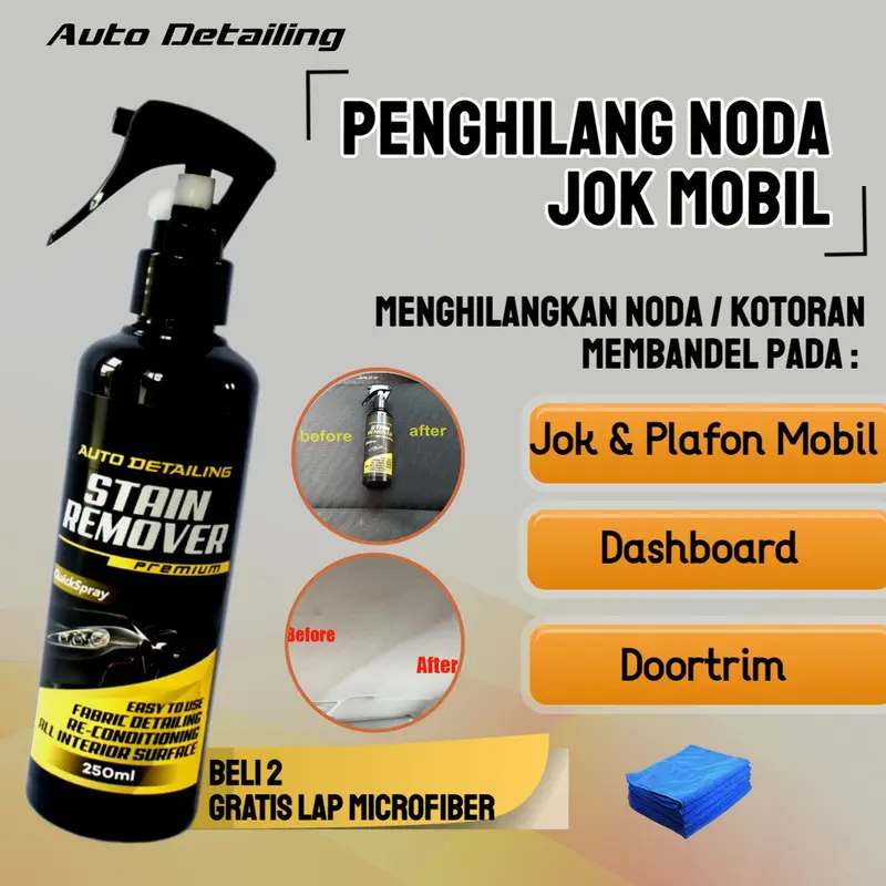 Pembersih Interior Mobil - Pembersih Jok Mobil Bahan Kain/Plafon Mobil - Stain Remover 0