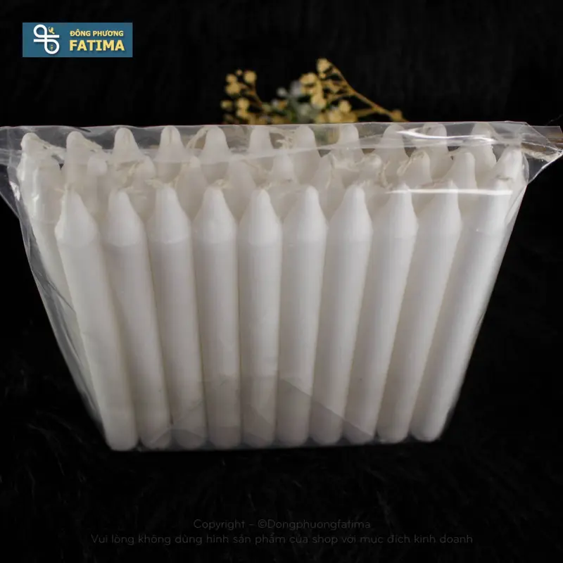 Bộ 10 Cây Nến Ký, Đèn Cầy Magic Taper, Taper Candel - Nến Sáp Đông Phương Fatima (NCDS-0180) 2