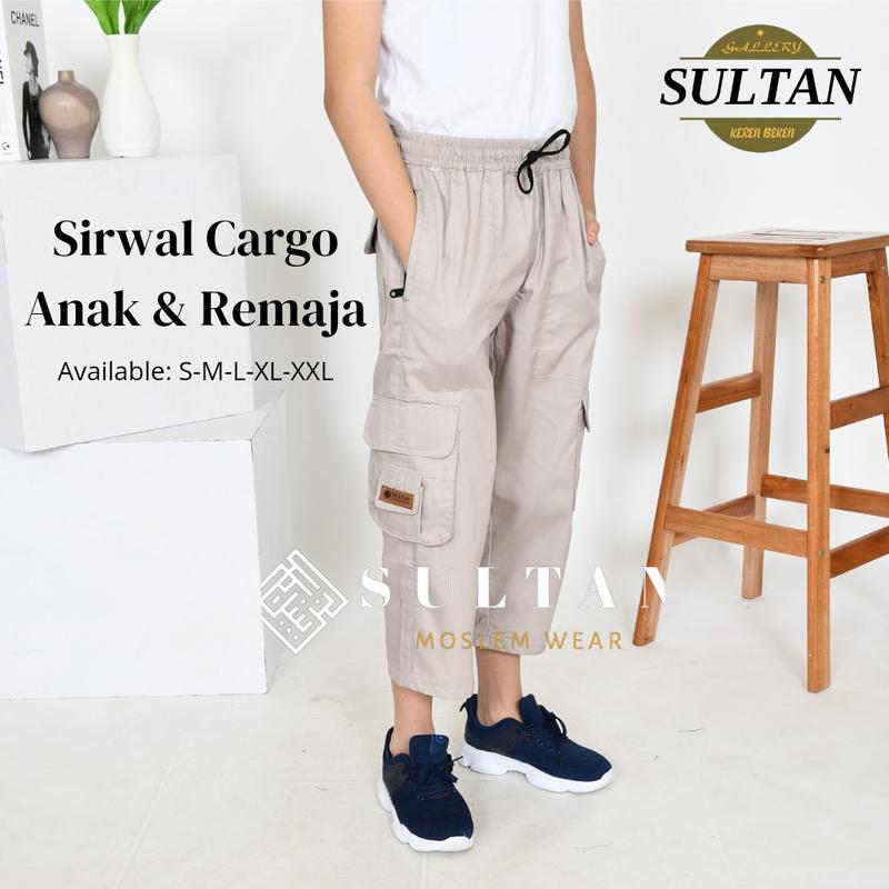 Sirwal Cargo PDL Anak Laki Laki Tanggung Sampai Remaja 10 11 12 13 14  15 16 17 18 Tahun SD SMP SMA fashion 1