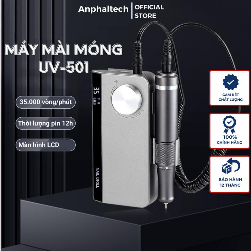Máy Mài Nail Máy Mài Móng NAIL DRILL UV-501 Máy Mài Móng Tay Tích Điện Mài Gel Bột Mini Cầm Tay- Bảo Hành 12 Tháng Bộ dụng cụ làm móng tay