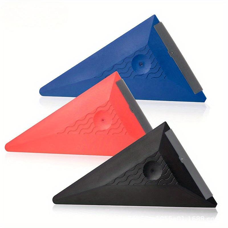 Car Film Scraper, 3 Counts/set Car Film Scraper Tool, Triangle Soft Scraper, Invisible Car Clothes Scraper, Multifunctional Scraper Tool for Car Film 5