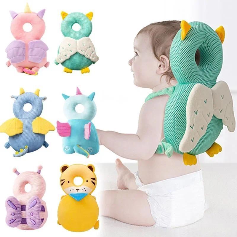Đệm Bảo Vệ Đầu Cho Em Bé Trẻ Mới Biết Đi, Đệm Lưng, Ngôi Sao Và Ong Hoạt Hình, Thích Hợp Cho Bé 1-3T, Ngăn Ngừa Chấn Thương, Mũ Đội Đầu Bảo Vệ Voi 0