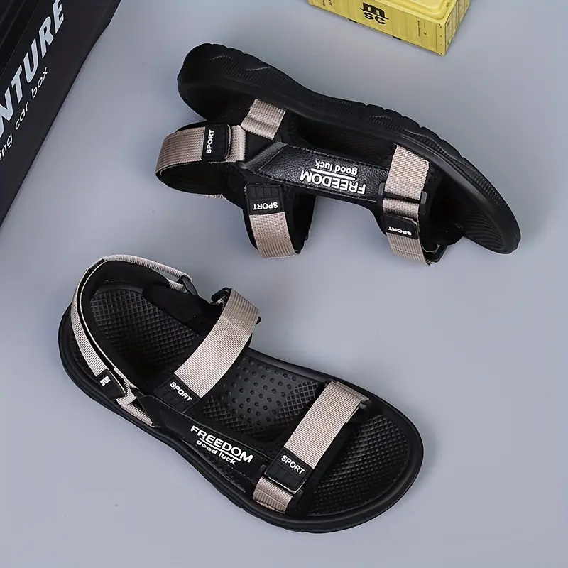 Men's Summer Slide Sandals - Adjustable, Non-Slip & Odor-Resistant | Comfortable Soft Sole Beach Shoes for All Seasons 2