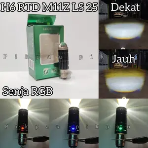 Lampu Utama H6 Rayton Original Senja RGB M11Z LS25/LS10 Dengan Kipas/Non Kipas D3 High Low Putih Kuning