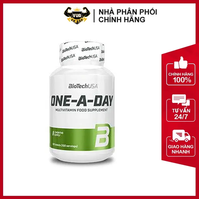 Viên Uống Vitamin Và Khoáng Chất One A Day BioTechUSA - Hộp 100 viên 0