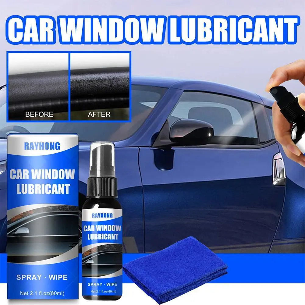 60ml Automotive Window Lubricant Car Mirror Lubrication Spray Car Care Tools