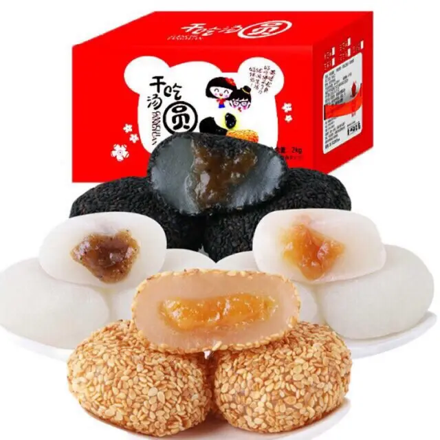 Bánh Mochi Tròn Đài Loan Hiệu Hai Cô Gái Mix 4 Vị Siêu Ngon
