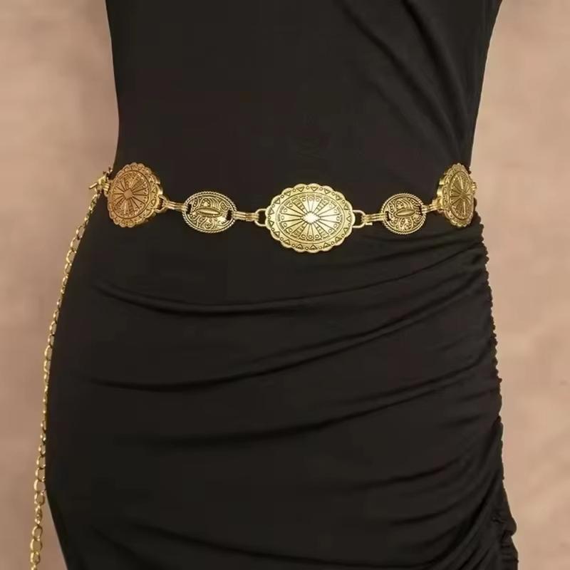 Product Introduction of Fashion Belly Chain Bohemian Waist Chains Ethnic Style Metal Dress Belt Chains Accessory Jewelry Tassel Body Chain Women 11