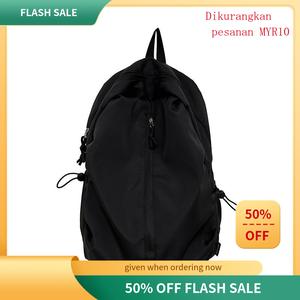 Beg galas, Saiz Besar, Ringan, Uniseks, Sesuai untuk Pelajar, Beg galas Perjalanan dan Kembara Berjalan Kaki Putih Bags Serbaguna Travel Zip Ransel bagkukuh begkerja fjall raven backpack  dora beg  kuning  cat  kalis beg  kuning  cat  kalis