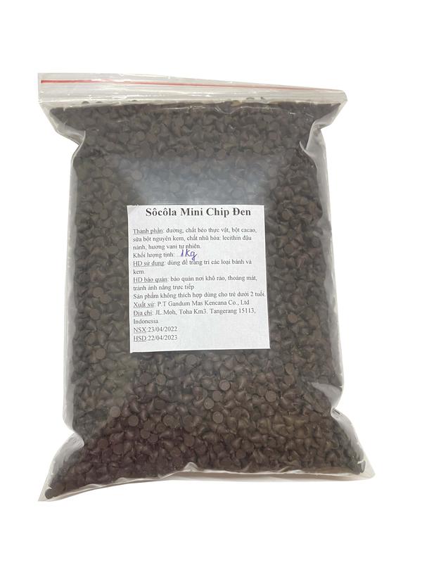 socola chíp đen ( 4mm ) làm bánh , trang trí bánh 1 kg
