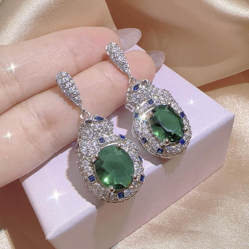 Bộ Trang Sức, Phong Cách Âu Mỹ, Bộ Phụ Kiện Dòng Ngọc Lục Bảo, Trang Sức, Năm 2025 3