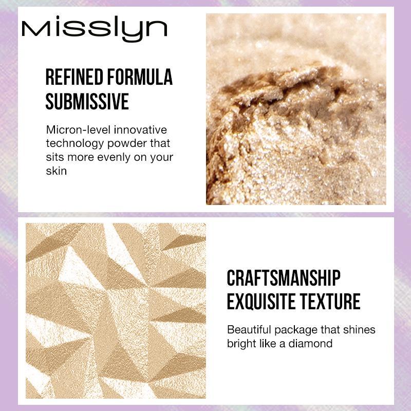 Product Introduction of Shimmer Highlighter Palette, 1 Count Smoothing Highlighter Powder, Long Lasting Pearly Makeup Powder, Facial Brightening Cosmetics 18