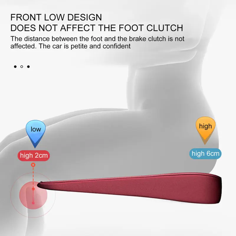 Đệm ghế ô tô cho người dân để mở rộng tầm nhìn lái xe, 4Cm xe tăng chiều cao đệm 4