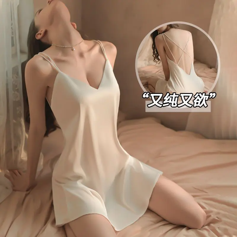 2025 Sexy Lingerie Sexy Pajamas Uniform Temptation Flirting Hot Bed Teasing Passion Midnight Charm Pure Desire Suit Loungewear Nightwear Womenswear Homewear Comfort Pjs