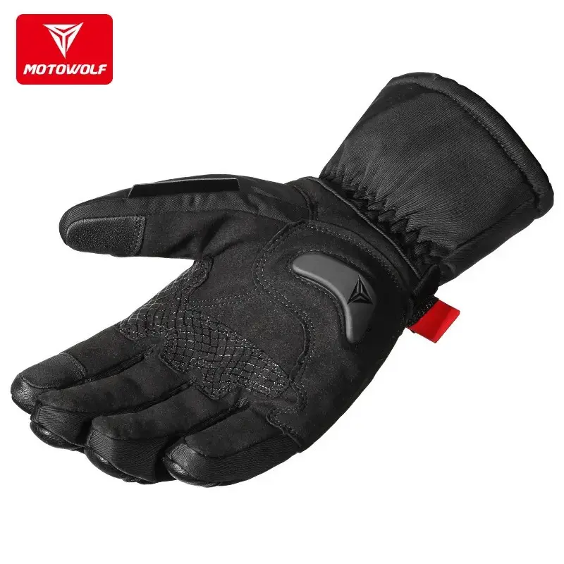 Găng Tay Kháng Nước Motowolf MDL 0318 Đen Thiết Kế Gù Carbon Chống Va Đập Tốt 7