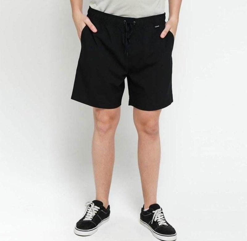 Product Introduction of Celana Pendek MOGE /BOARSHORT Pria Cowok Dewasa Katun Premium Hitam,Mocca, Cream,Abu M L XL Standar Hitam Shorts Lembut 0