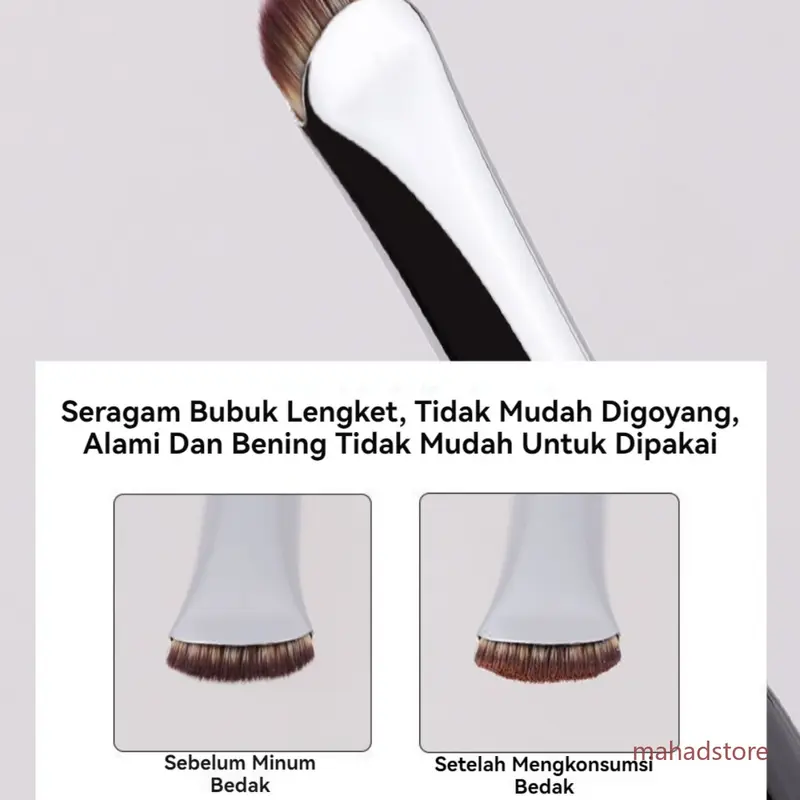 Kuas alis sutra profesional dan kuas eyeliner Desain kepala ganda multifungsi Rambut serat sangat lembut Gambar yang presisi Tahan air dan anti noda Gaya yang sama untuk penata rias 3