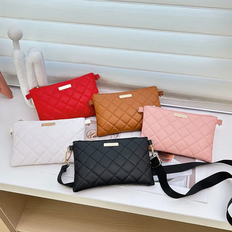 Simple Personality 2025 Women's Bag Holiday Gift Diamond Grid Repair Small Bag Cross-Border Hot Selling Crossbody Bag