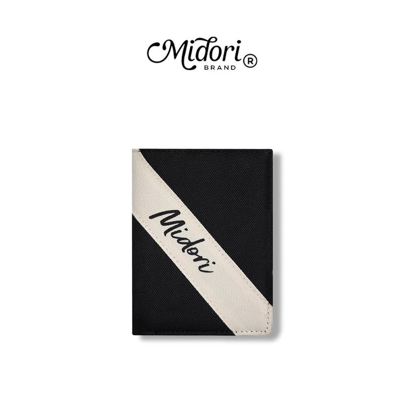 Ví Vải Đứng Nam Nữ Màu PHỐI Polyester Kháng Nước Unisex Bóp Gập Đựng Thẻ Midori Local Brand Chính Hãng MIDORI FOR MAN