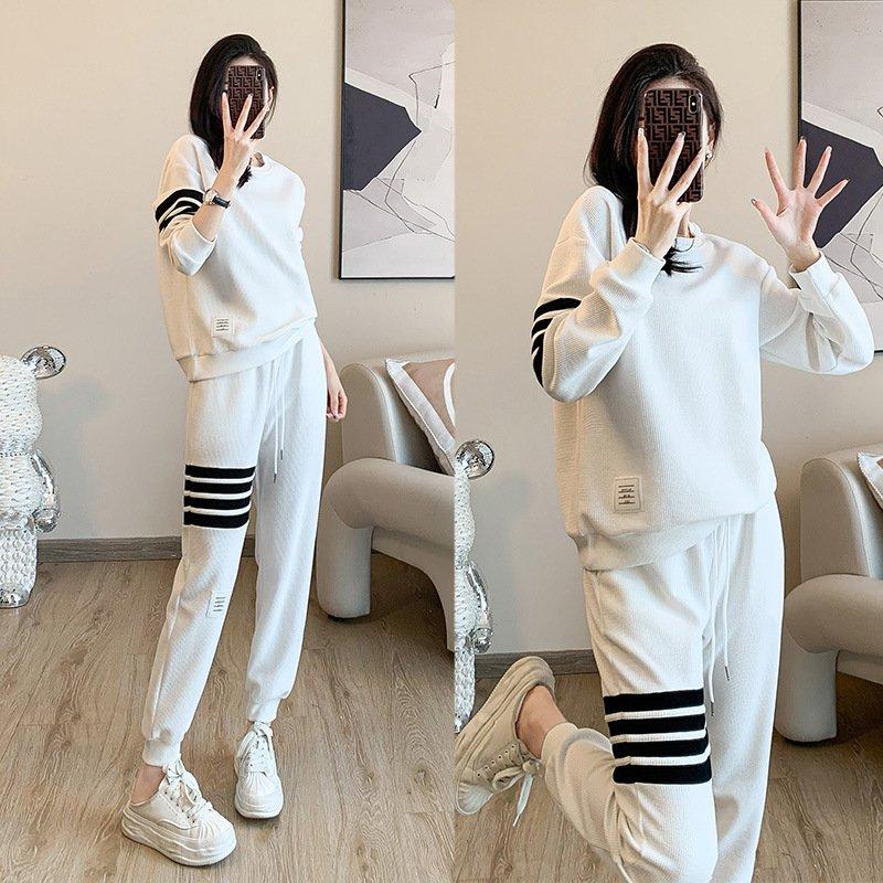 Bộ đồ nam nữ thể thao dài tay Tổ OnG, Bộ thể thao nam nữ Quần Jogger Dây rút ống xuông hottrend BN05