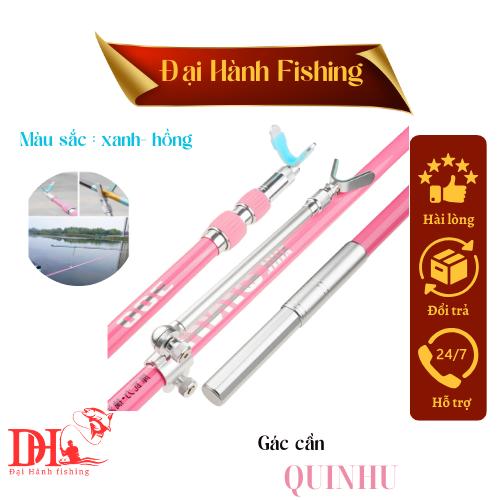  Bộ cán và gác cần QINHU Xanh Nhã Lam chuyên chép và tự nhiên Đi Câu Bắt Cá Fishing -Đại Hành Fishing Câu Cá Carbon 