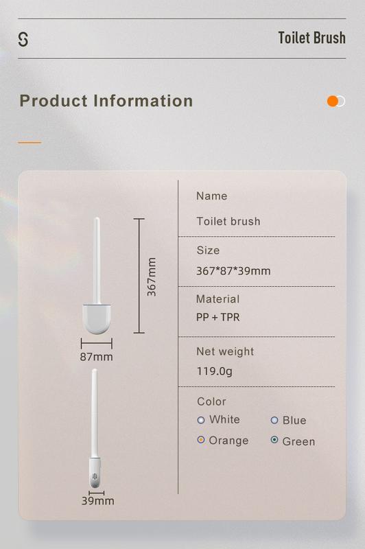 Product Introduction of Bàn Chải Nhà Vệ Sinh Gắn Tường, Bàn Chải Silicon Đầu Phẳng, Chất Tẩy Rửa Nhà Vệ Sinh, Bộ Bàn Chải Làm Sạch Nhà Vệ Sinh, Phòng Tắm 21