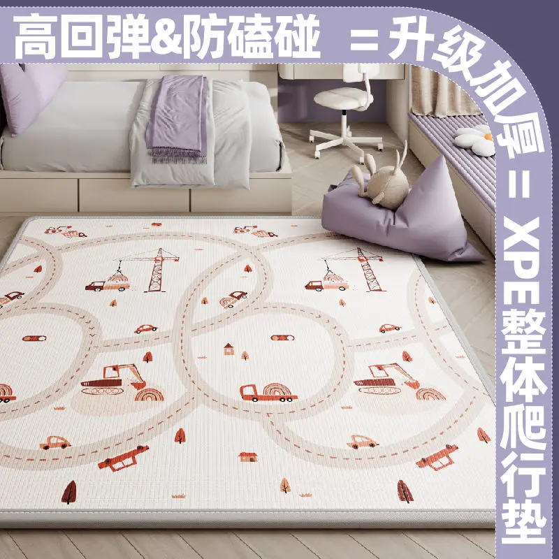 Thảm Tập Bò Cho Em Bé, Dày, Không Độc Hại, Không Vị, Chống Ẩm, Thích Hợp Cho Trẻ Em, Đệm Lót Sàn Miếng Dán XPe, Tấm Trượt Gia Dụng, Bộ Sưu Tập 2382 Người