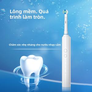 Bàn Chải Đánh Răng Điện, Giữ Miệng Thơm Mát, Làm Trắng Răng, Dành Cho Người Lớn, Công Nghệ Siêu Âm, Bảo Vệ Sức Khỏe Nướu, Thích Hợp Sử Dụng Cho Cả Gia Đình đầu  bàn  chải  điện đầu  bàn  chải  điện đầu  bàn  chải tăm  nước  waterbeam đầu  bàn  chải  điện