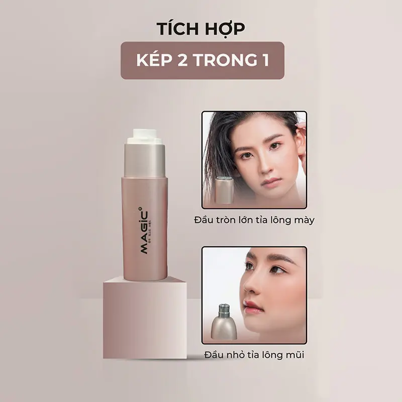 Máy Tỉa Lông Mũi 2 In 1 Magic B-50, bảo hành 12 tháng 5