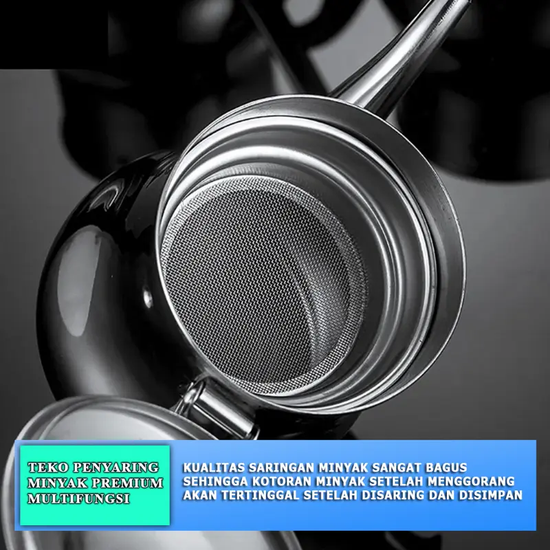 Teko Penyaring minyak /Gelas Teko Pot penyaring minyak /Teko air minum Stainless 3