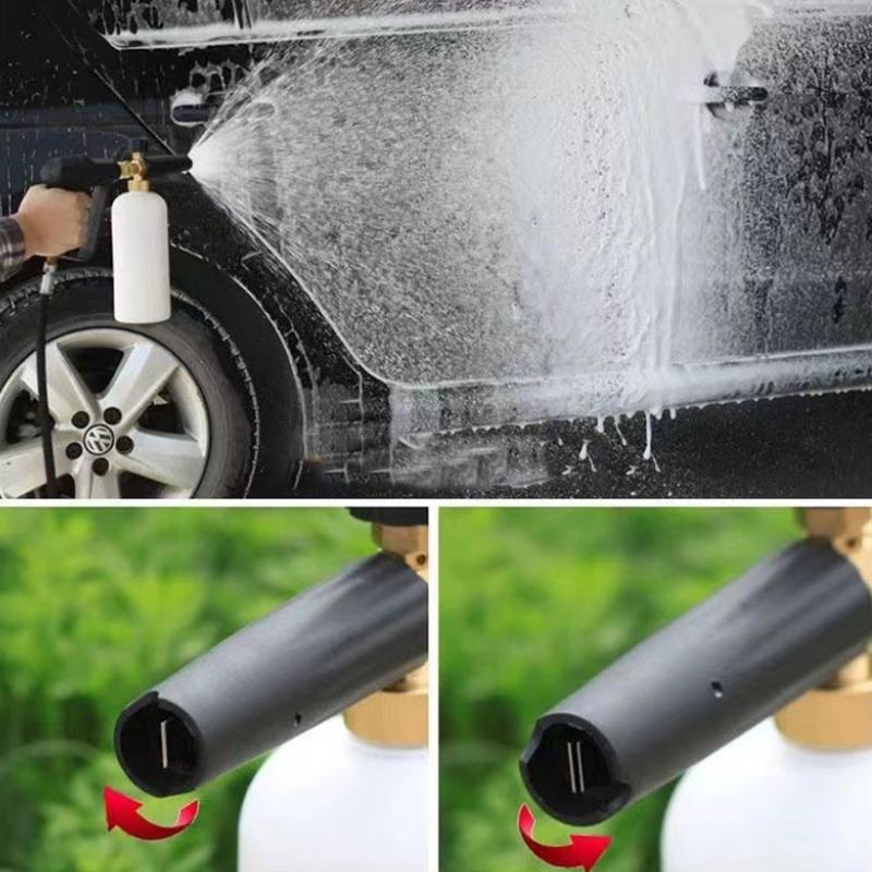 Product Introduction of High Pressure Washer Nozzle Snow Foam Lance 1/4" Quick Connect Soap Foamer Cannon Generator Car Wash Cleaning Bottle 1L 3000PSI 24