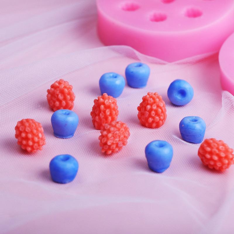 DIY Blueberry Berry Decorative Silicone Mold, 1 Count Silicone Mold, Candle & Soap Making Supplies 5