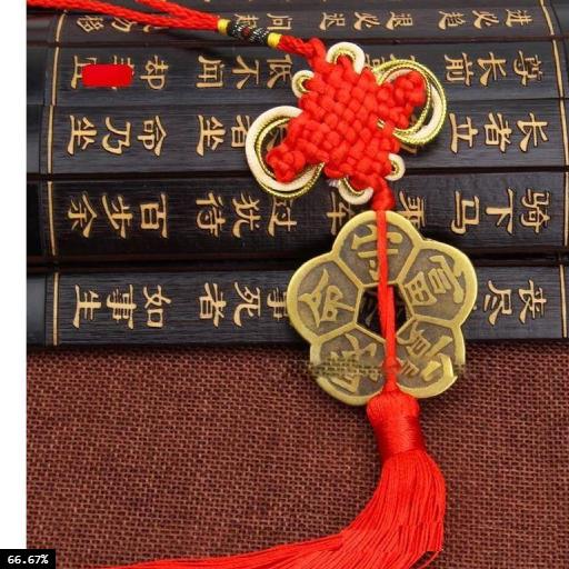Đồng tiền hoa mai có dây buộc - Hoa mai kim tiền bằng đồng thau 1
