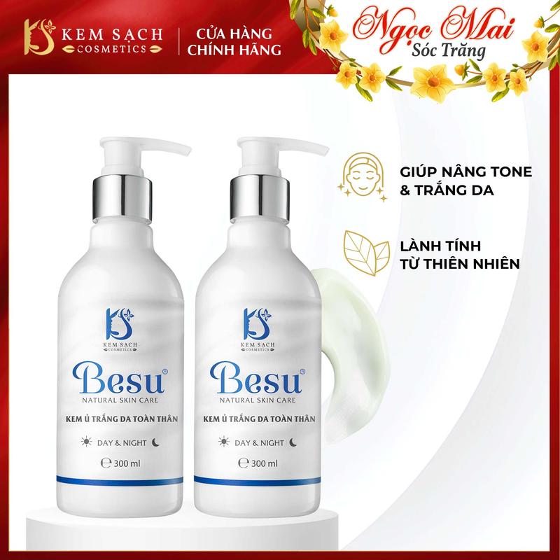 Kem ủ trắng da besu 2 chai