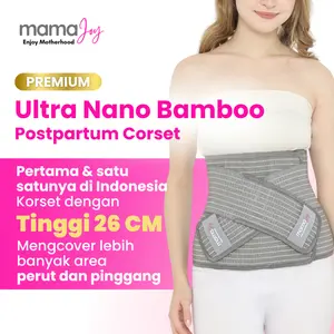 【100% asli HOT】Mamajoy FAST SLIM Bamboo Korset Melahirkan Postpartum | Belly Band Caesar Normal Pelangsing | Bengkung Bebet Alternatif Mamaway