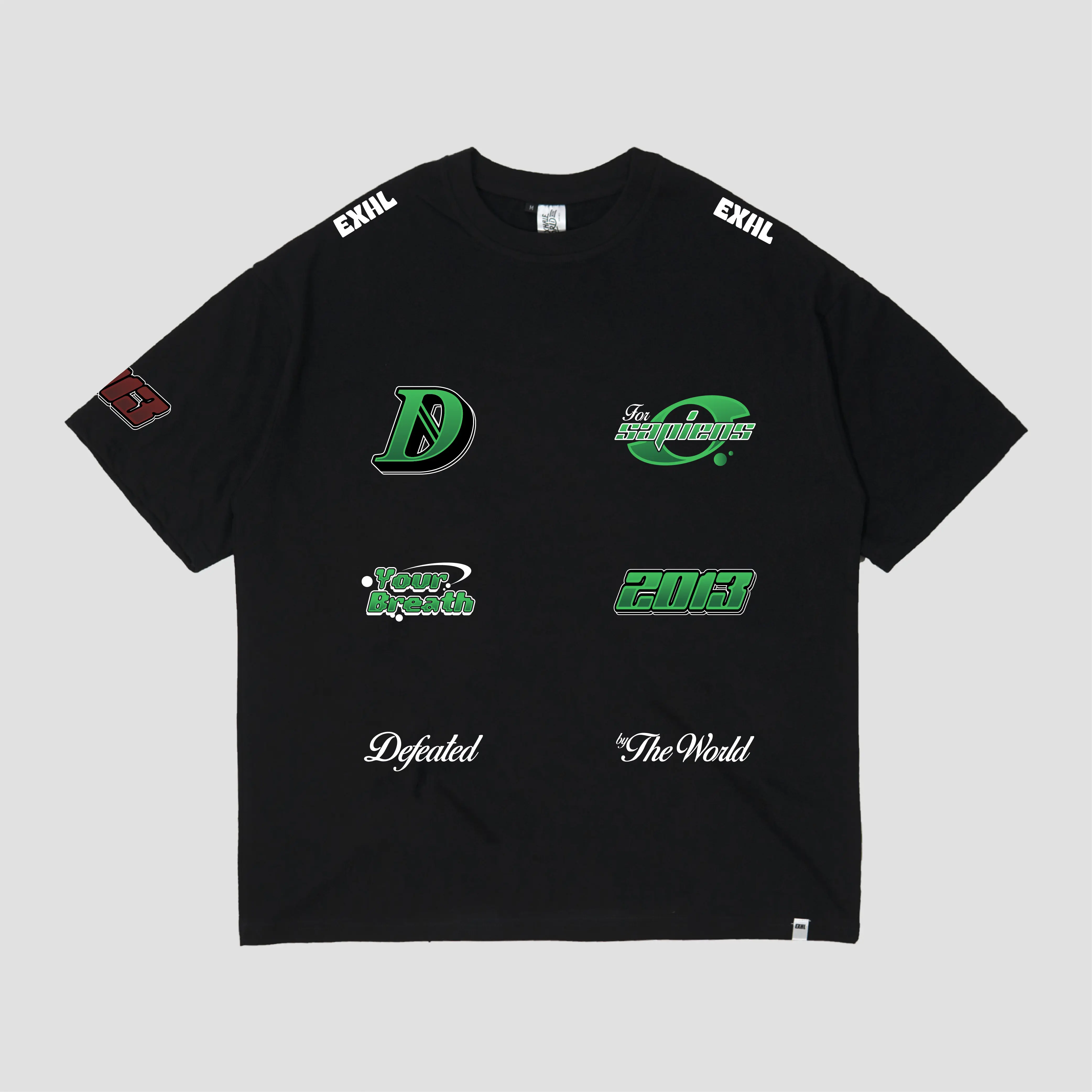 Exhale Apparel Tshirt/Kaos Oversize Corsa Black Pria